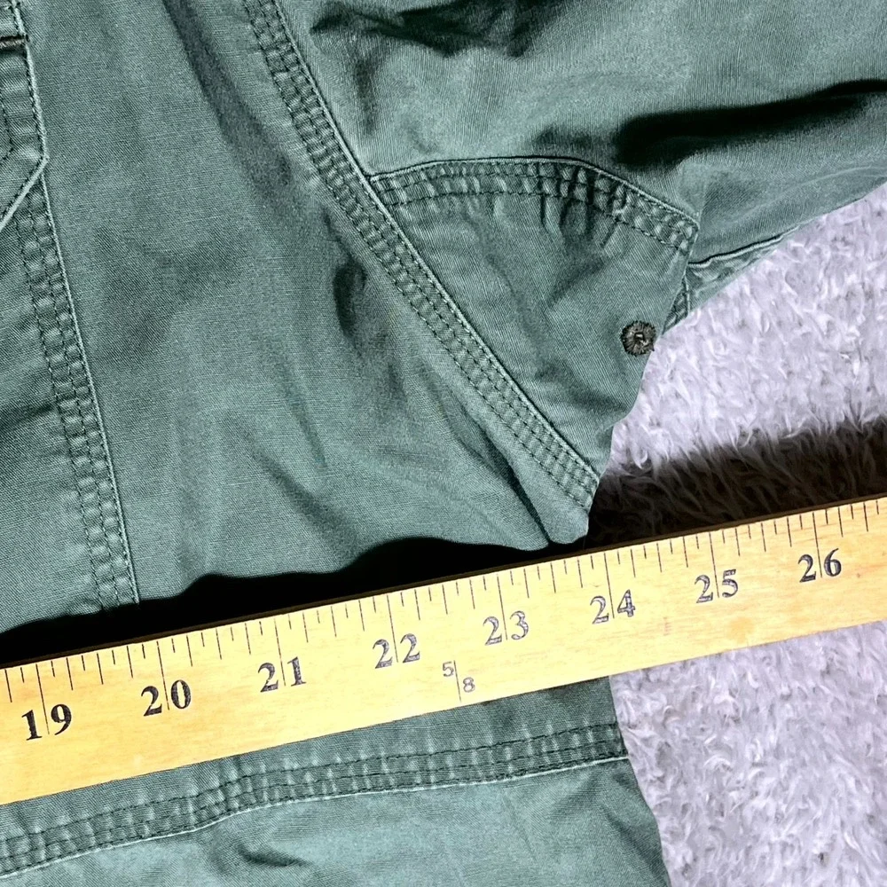 5.11 Tactical Shirt Mens XL Green Cotton Mesh Lined Fishing Workwear Button Up
